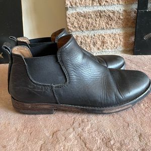 Handcrafted Black Leather Boots, Sutro brand, Size 6.5